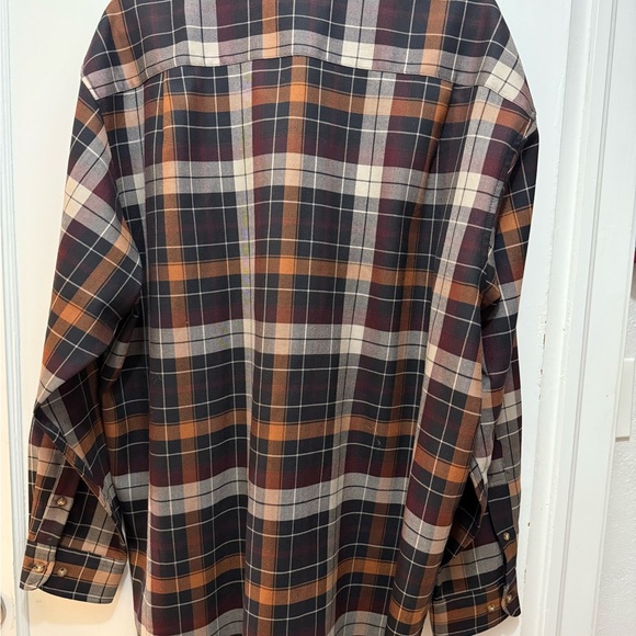 Sir Pendleton Tartan 100% Worsted Wool Plaid Button-Down Shirt - Picture 3 of 4